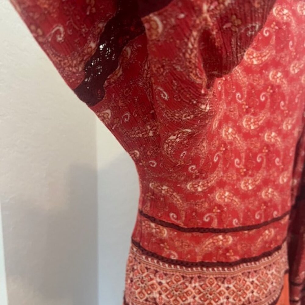 Free People Luna Scarf Print Tunic Size Small - Picture 6 of 9